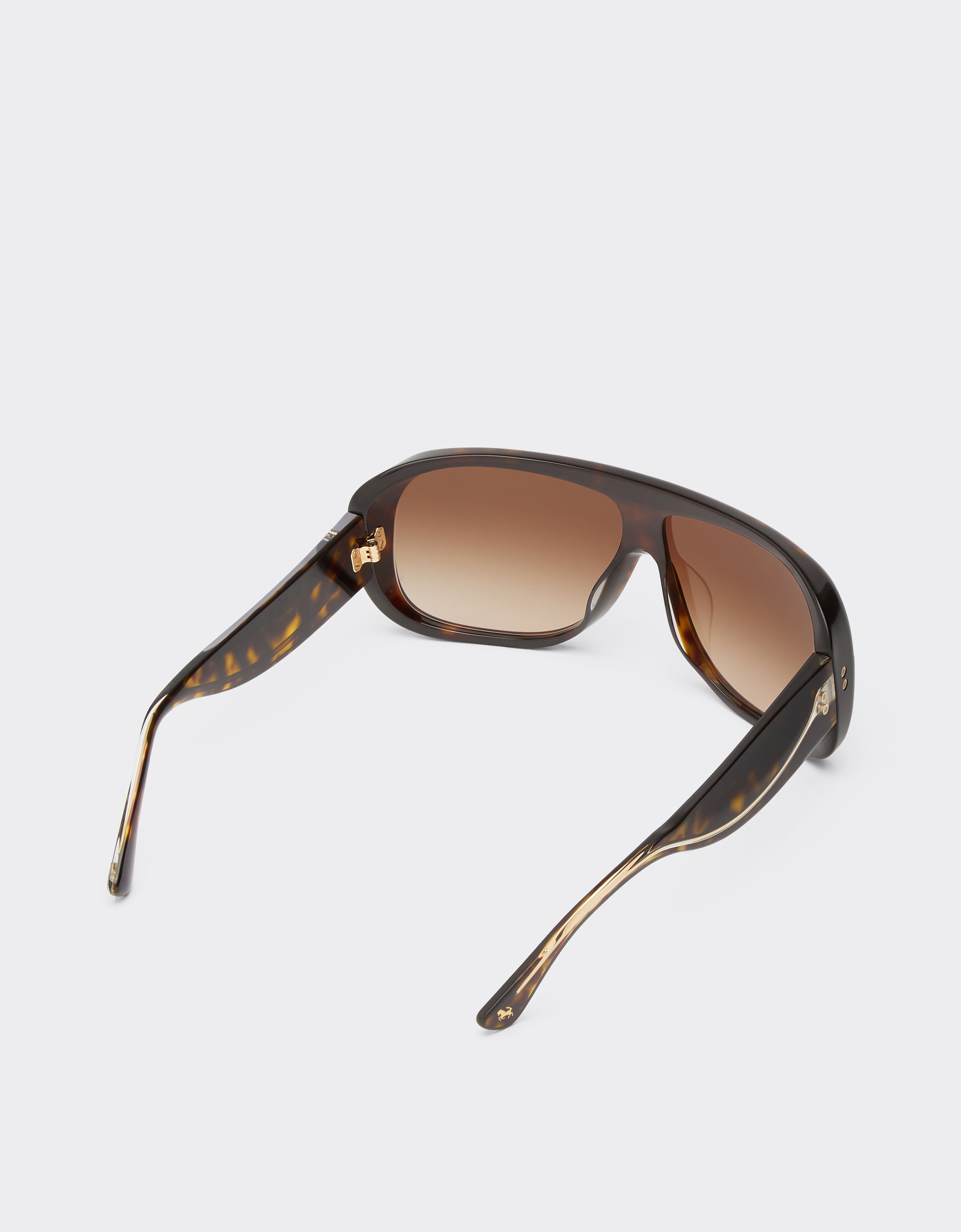 Ferrari Ferrari sunglasses in havana acetate with gradient brown lenses Tortoiseshell F1270f