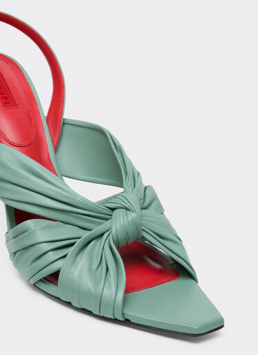 Leather slingback sandal Ferrari Leather slingback sandal Granite Green 50779f