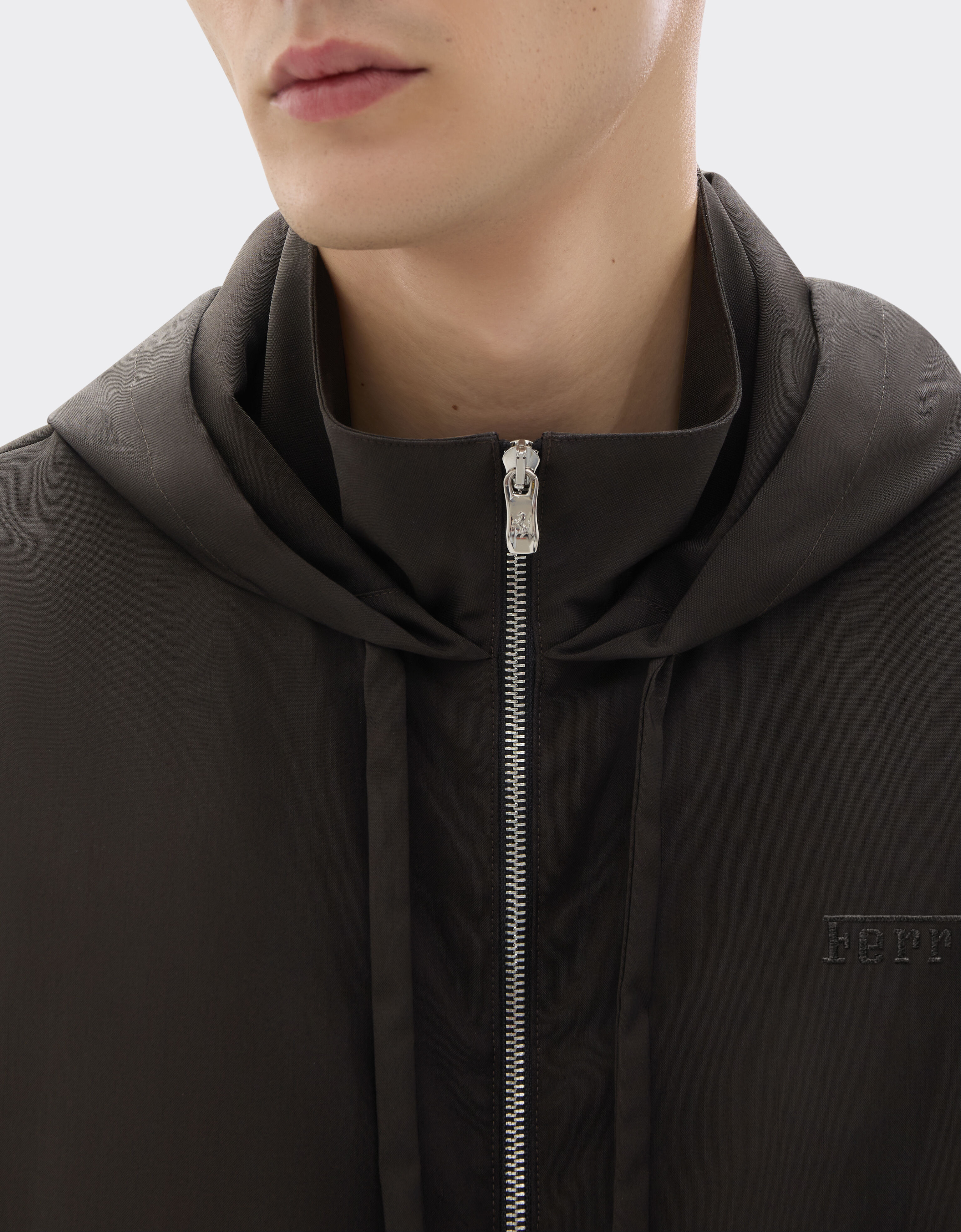 Ferrari Q-Cycle® cool wool windbreaker Dark brown 50782f