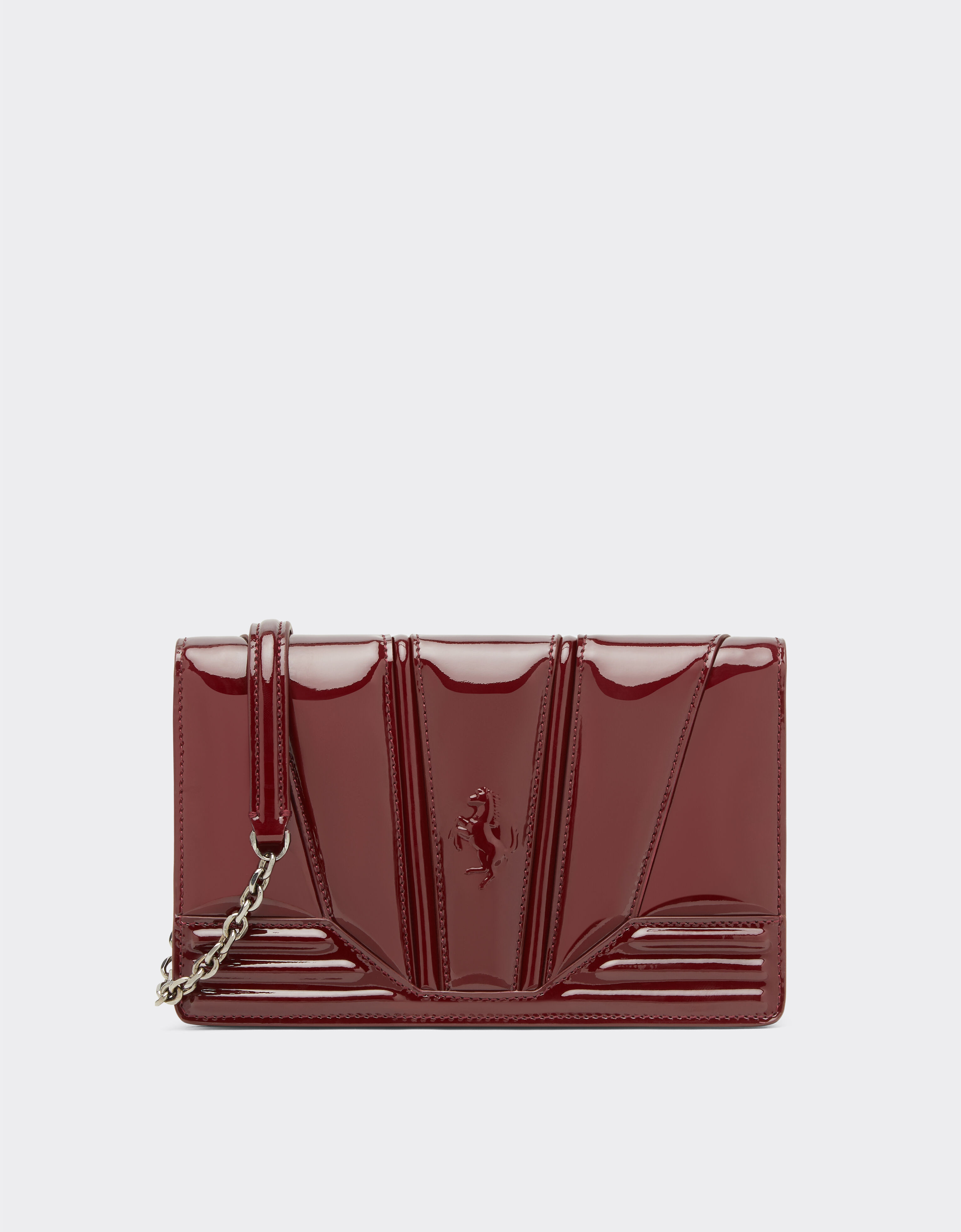 ${brand} Ferrari wallet on chain GT Bag in patent leather ${colorDescription} ${masterID}