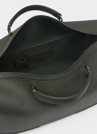 Ferrari Grained leather duffle bag Army 21371f