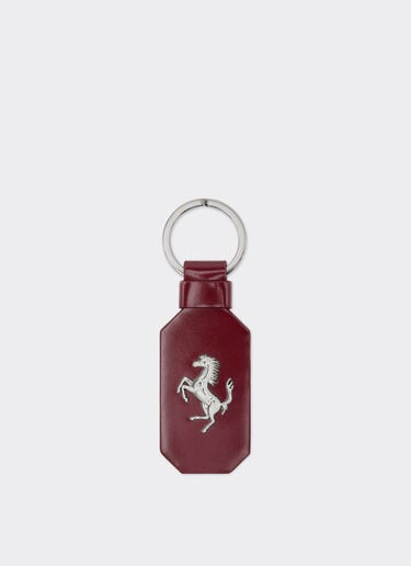 Ferrari Leather keychain with prancing horse Cherry 49240f