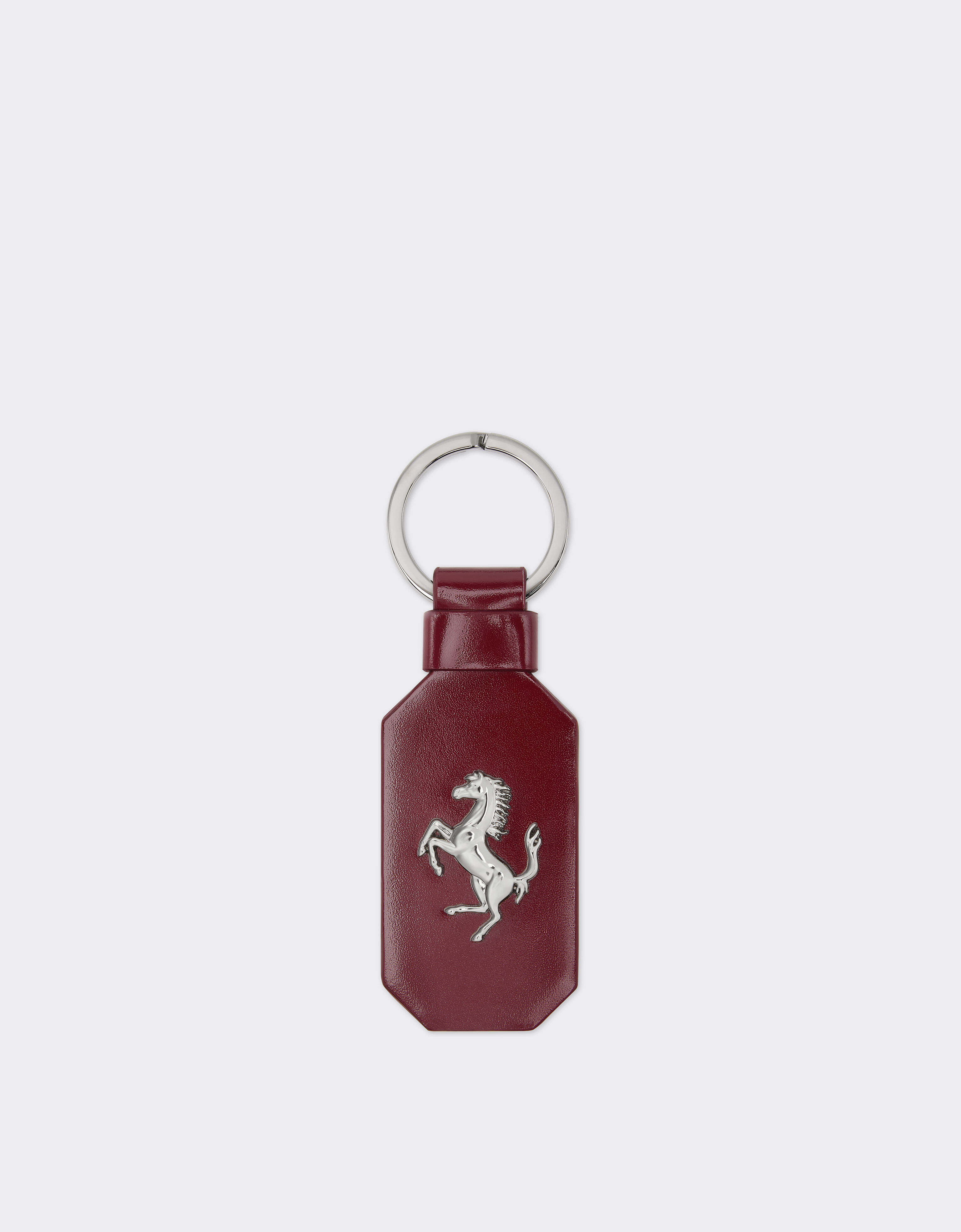 Ferrari Leather keychain with prancing horse Cherry 49240f