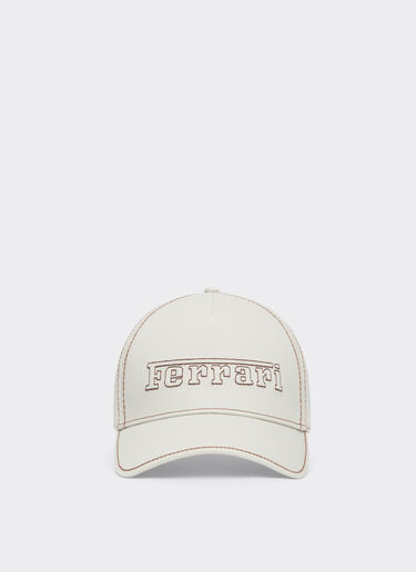Baseball cap with Ferrari logo Ferrari Baseball cap with Ferrari logo Chalk 49116f