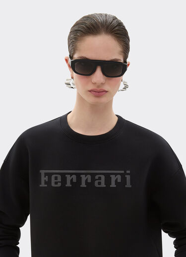 Ferrari Jumper with contrast Ferrari maxi lettering Black 20296f