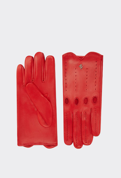 Ferrari Nappa leather driving gloves Optical White 21157f