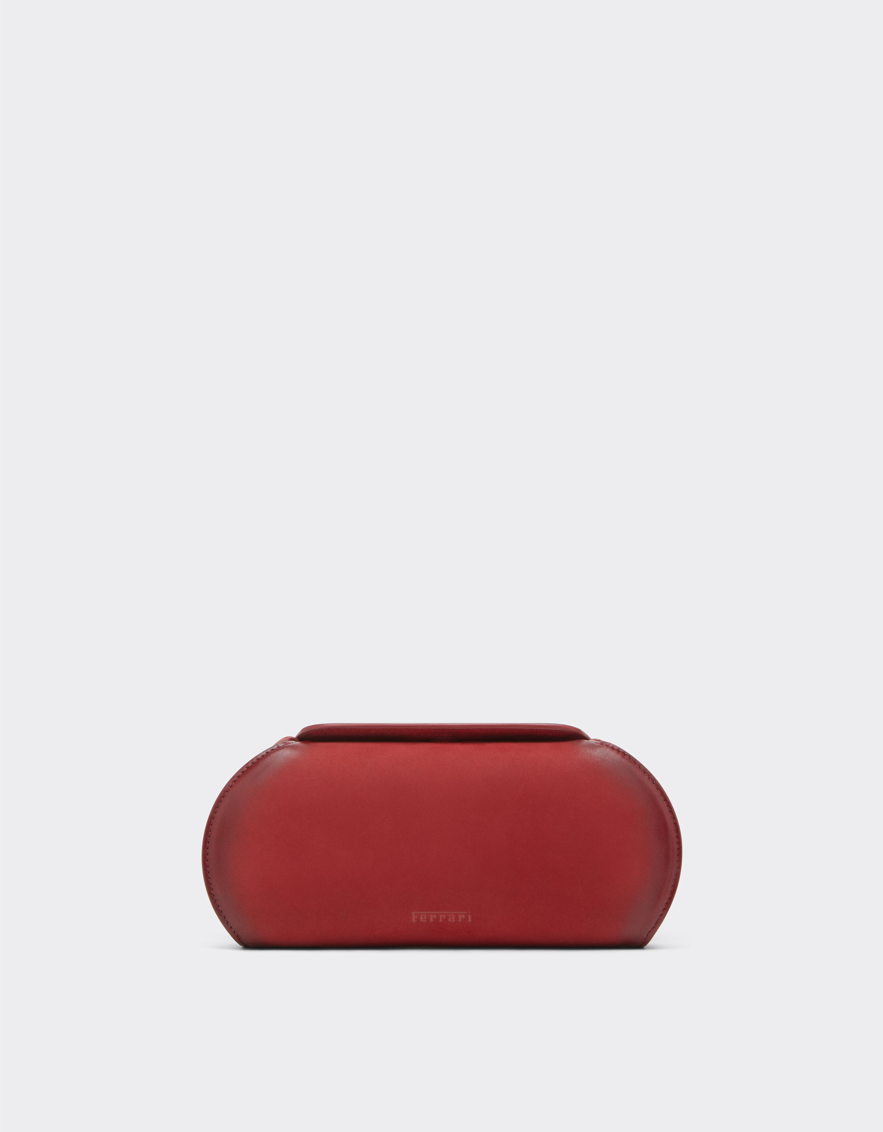 Ferrari Ferrari Dino wallet in shaded nubuck with shoulder strap Maison Red 50396f