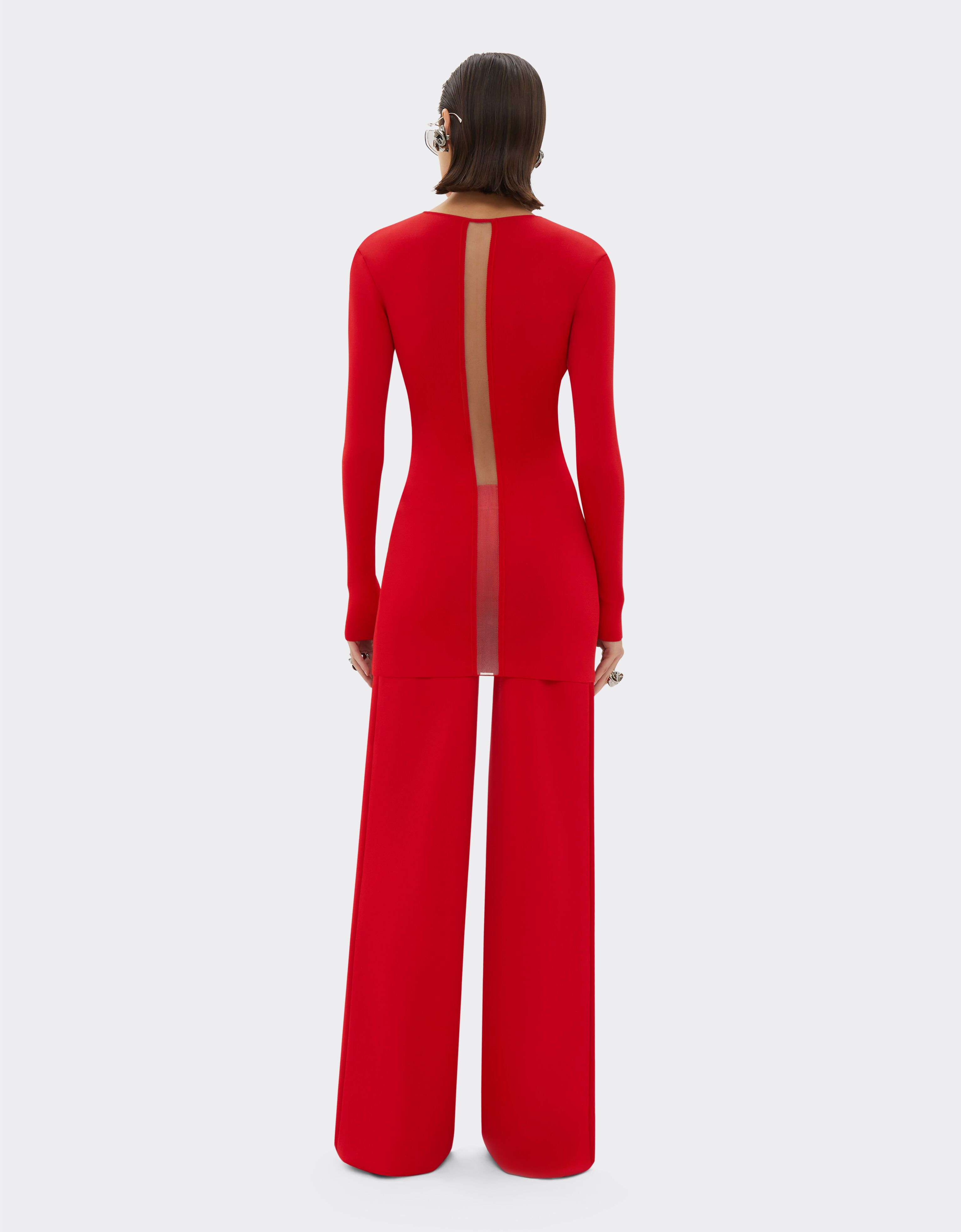 Knit trousers in Rosso Dino Ferrari®