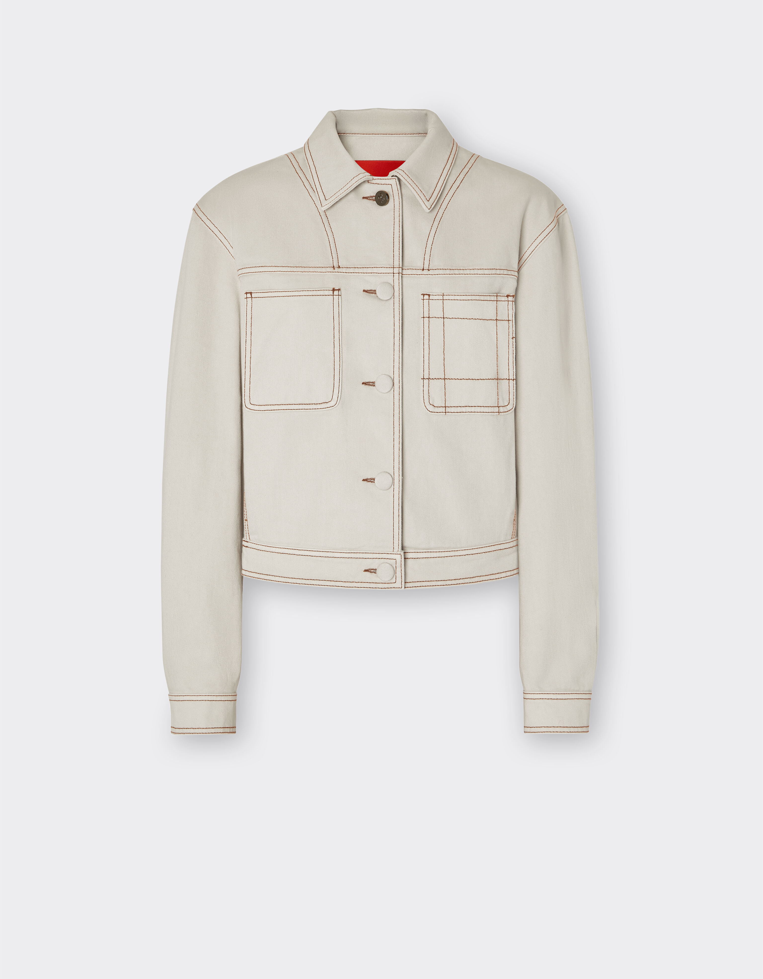 Ferrari Denim jacket Ecru 21815f
