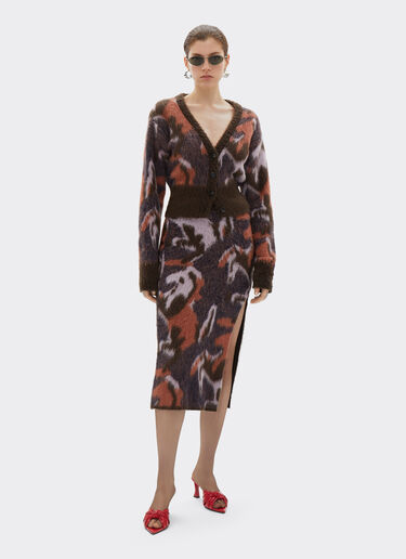 Knit skirt with Cavallino Ikat pattern Ferrari Knit skirt with Cavallino Ikat pattern Espresso 22532f