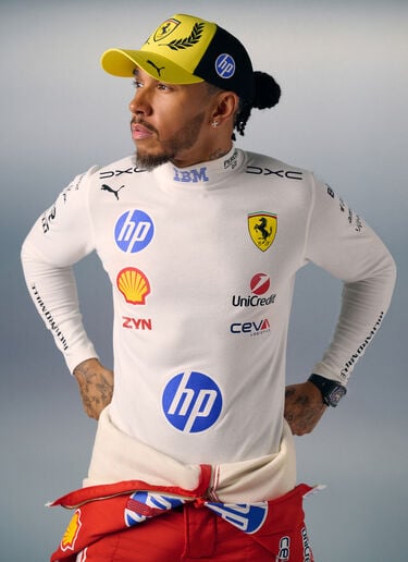 Ferrari Réplica de la gorra Trucker de Hamilton GP Silverstone 2026 Yellow LA0CP1149EXT0001f
