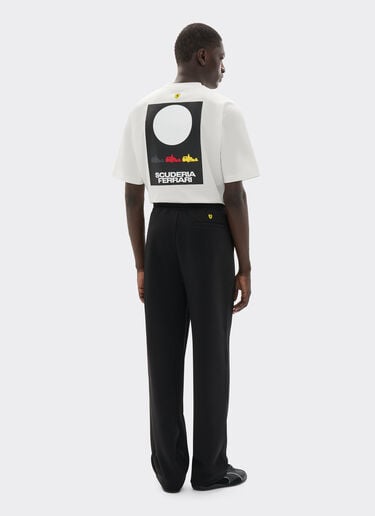  T-Shirt mit Scuderia-Ferrari-Grafik Avorio SJMTH0003JCO0016f