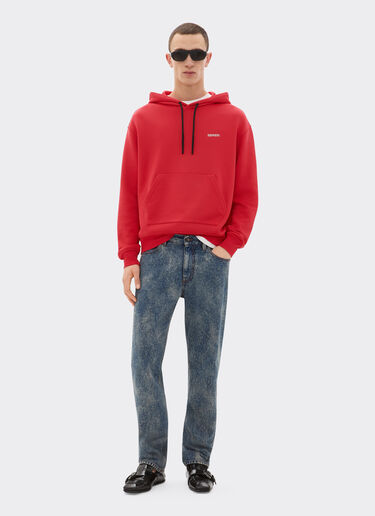 Ferrari Sweatshirt in technical fabric with Ferrari logo Racing red 48283f