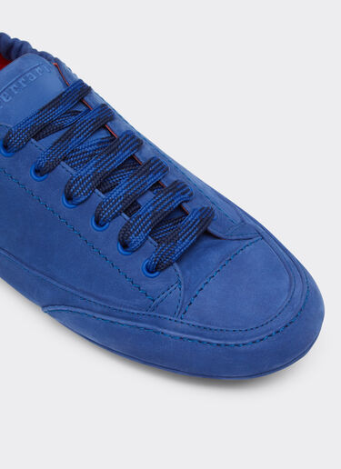 Ferrari Entrenador de conducción de cuero nobuck Klein Blue 22033f