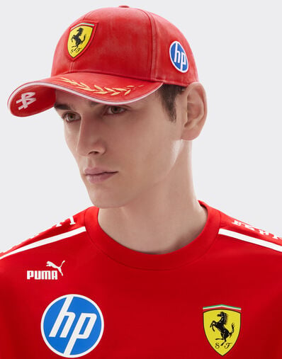 Ferrari Hamilton Replica Baseball Cap for the 2026 Monza Grand Prix Rosso LA0CP1137EXT0001f