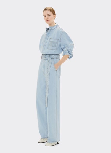 Jumpsuit in denim stone-washed Ferrari x Charles Leclerc Ferrari Jumpsuit in denim stone-washed Ferrari x Charles Leclerc Denim Chiaro 22776f