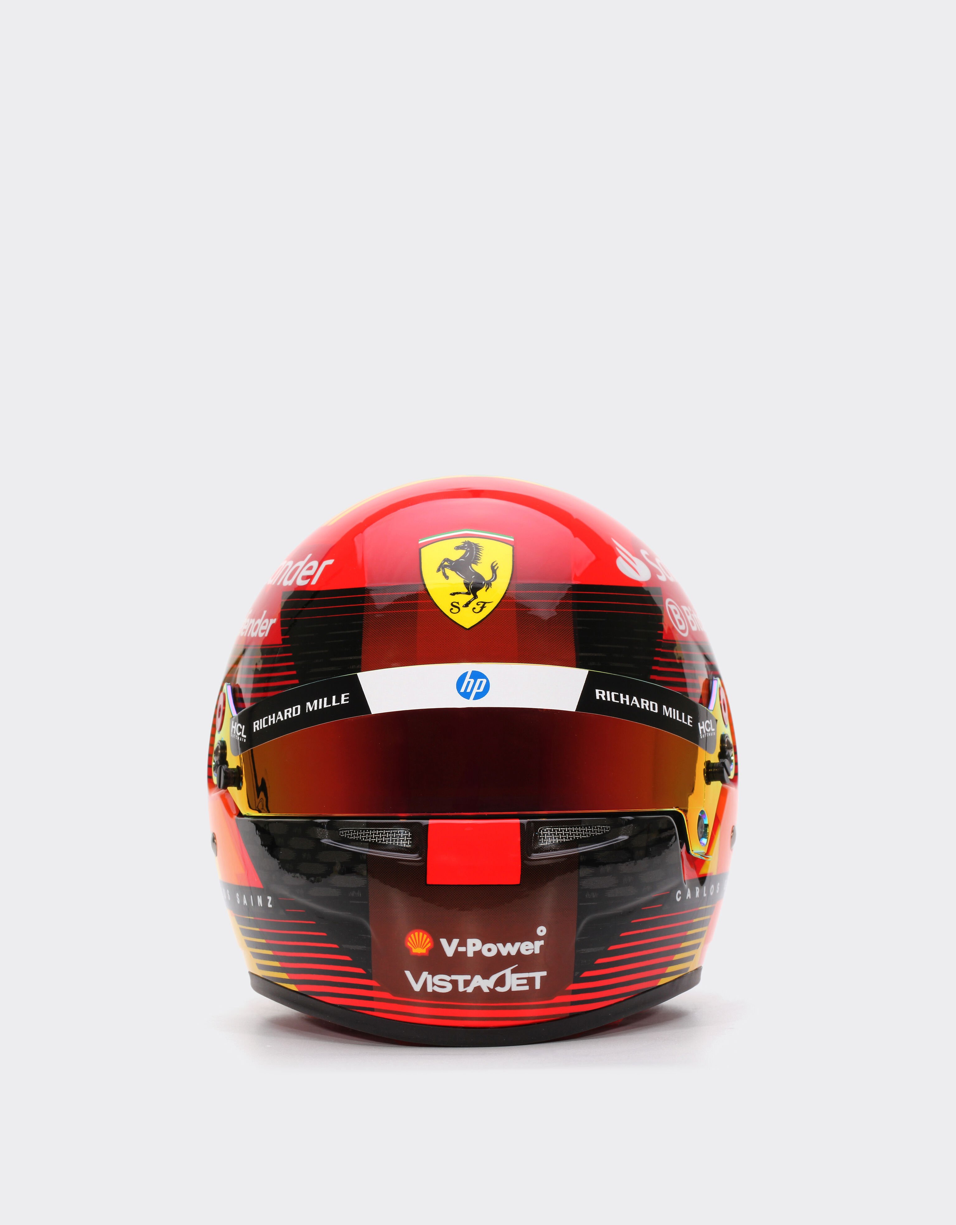 Ferrari Mini-casque Carlos Sainz à l'échelle 1:2 - Édition spéciale Espagne 2024 Rouge F1355f