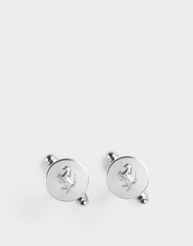 Ferrari Metal cufflinks Polished Chrome 50026f