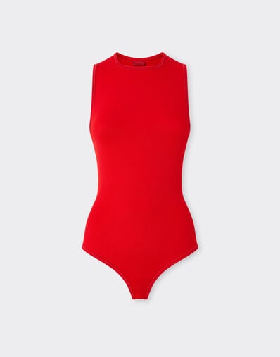 Ferrari Milano knit jersey bodysuit Rosso Magma 51196f