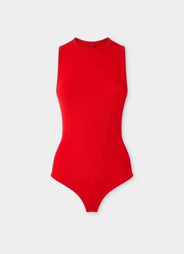 Ferrari Milano knit jersey bodysuit Rosso Magma 51196f