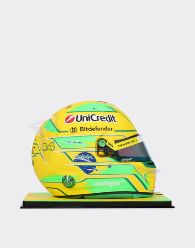 Ferrari Hamilton Brazil helmet in 1:1 scale - 2025 Special Edition MULTICOLORE LA07Gf