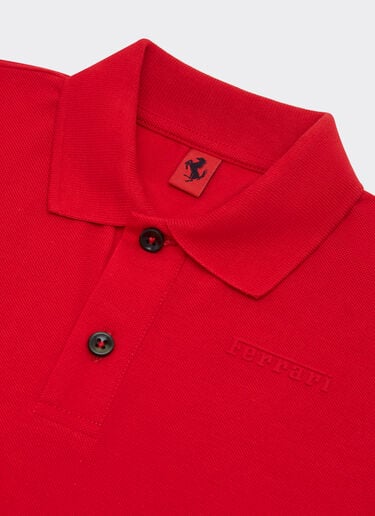 Polo de algodón orgánico con logotipo Ferrari Ferrari Polo de algodón orgánico con logotipo Ferrari Rojo carrera 22760fK