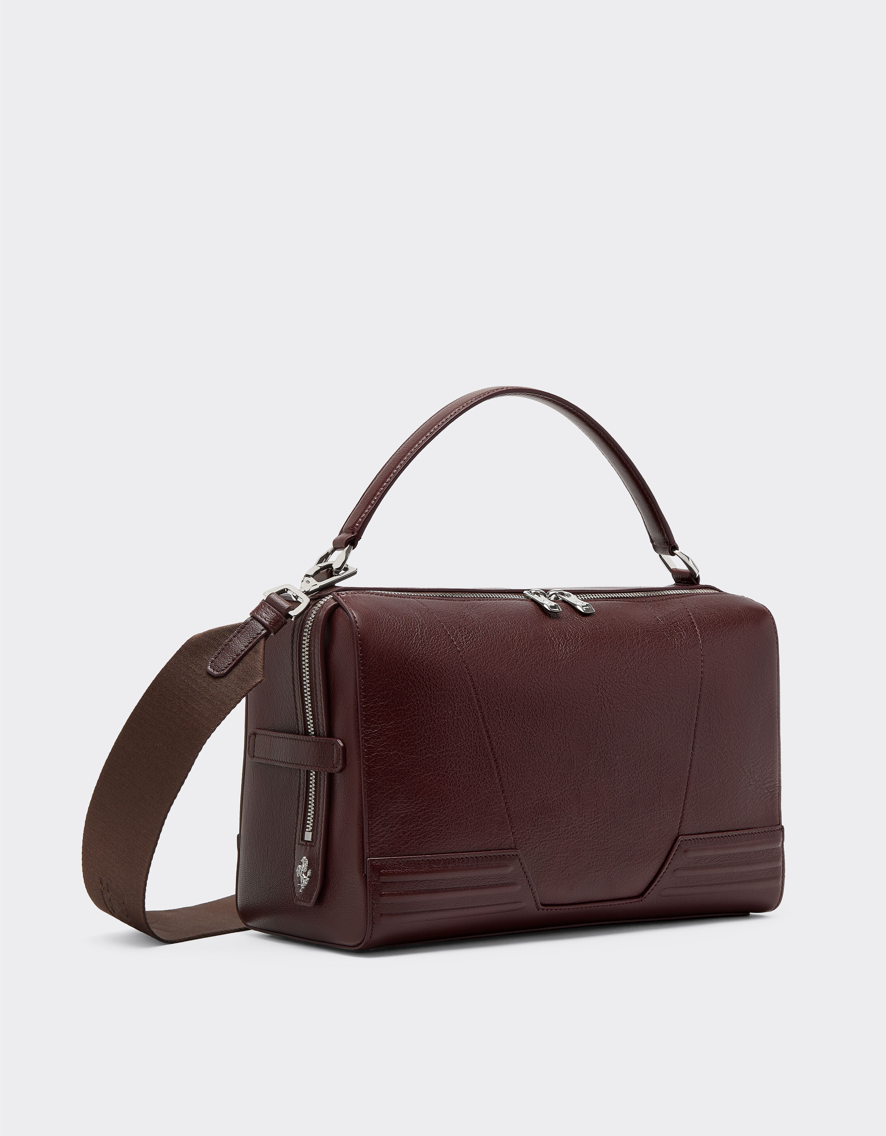 Bolso Ferrari GT Soft de piel granata Ferrari Bolso Ferrari GT Soft de piel granata Red brown CBWSB0002YL00071f