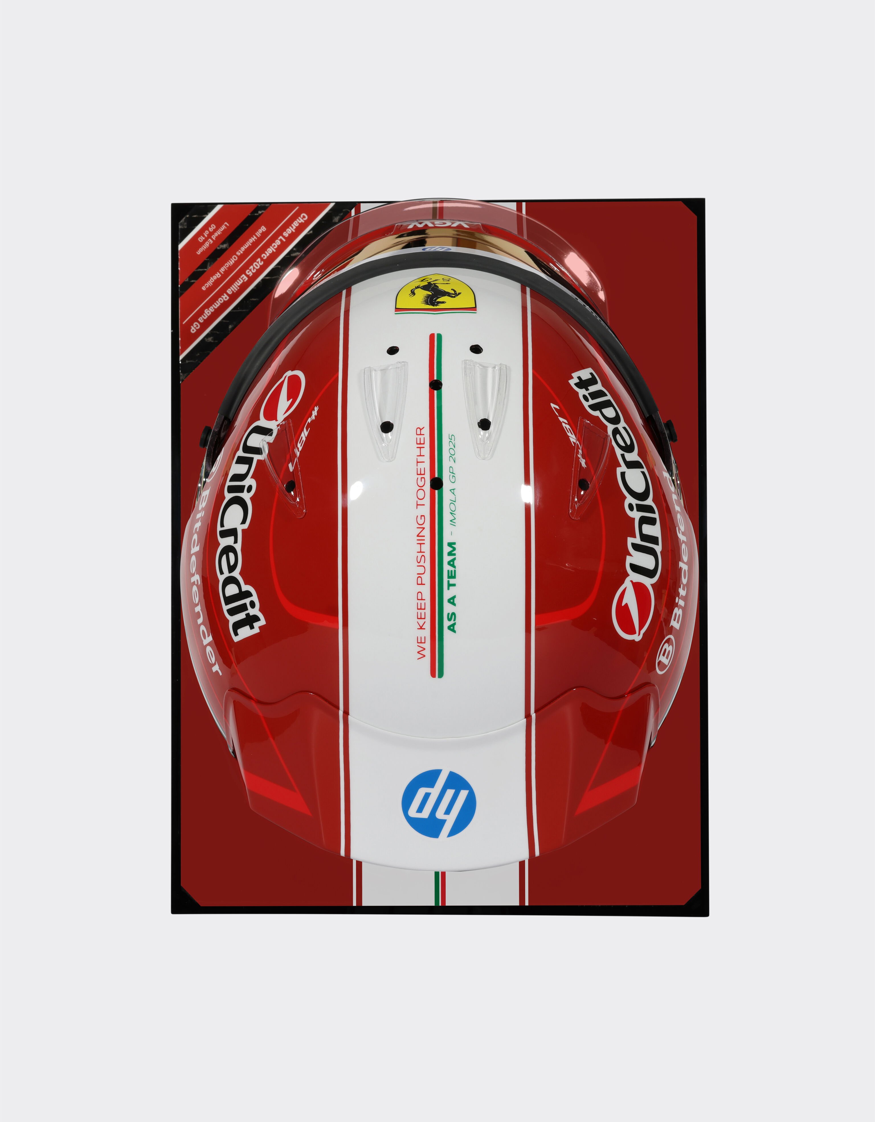Ferrari Charles Leclerc Imola 2025 Special Edition helmet in 1:1 scale MULTICOLOUR LA07Hf