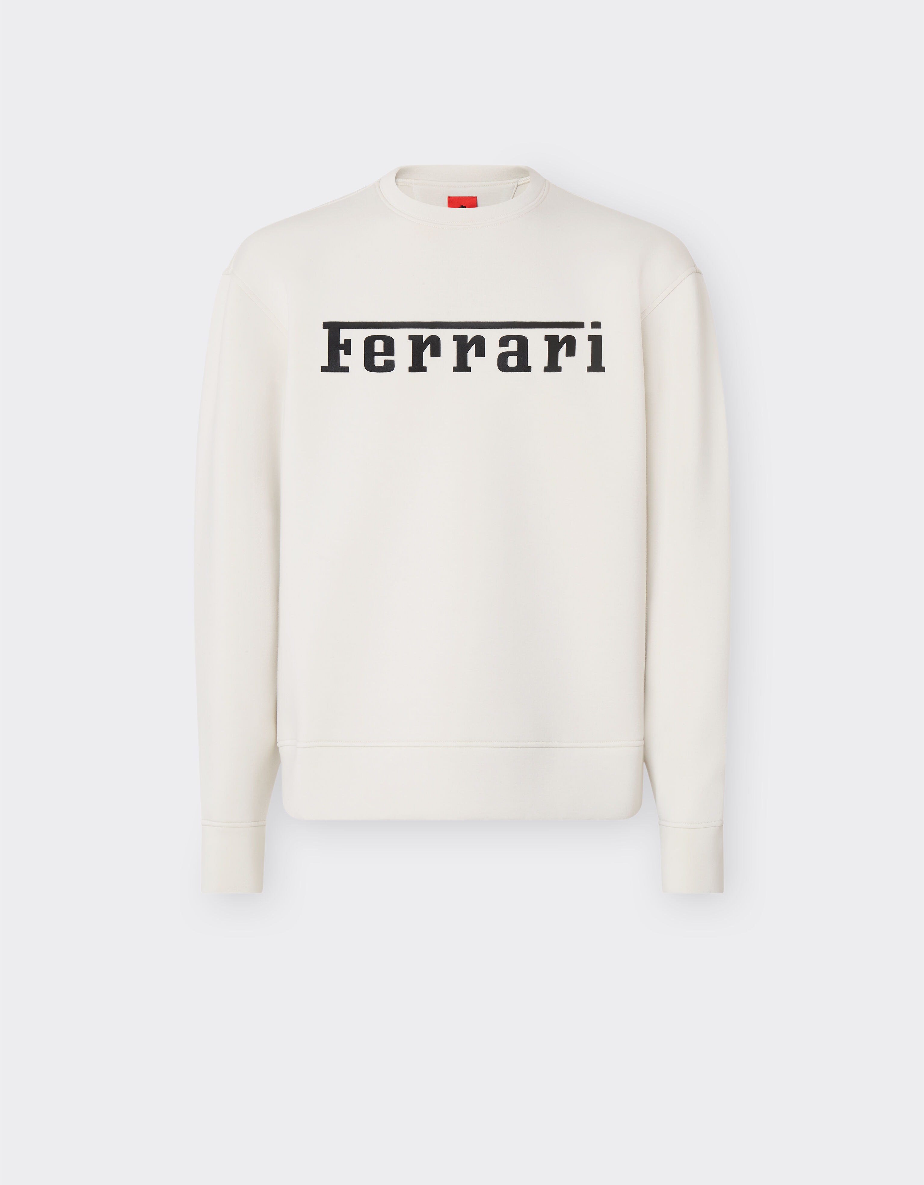 Ferrari Scuba sweatshirt with Ferrari logo Ecru 20518f