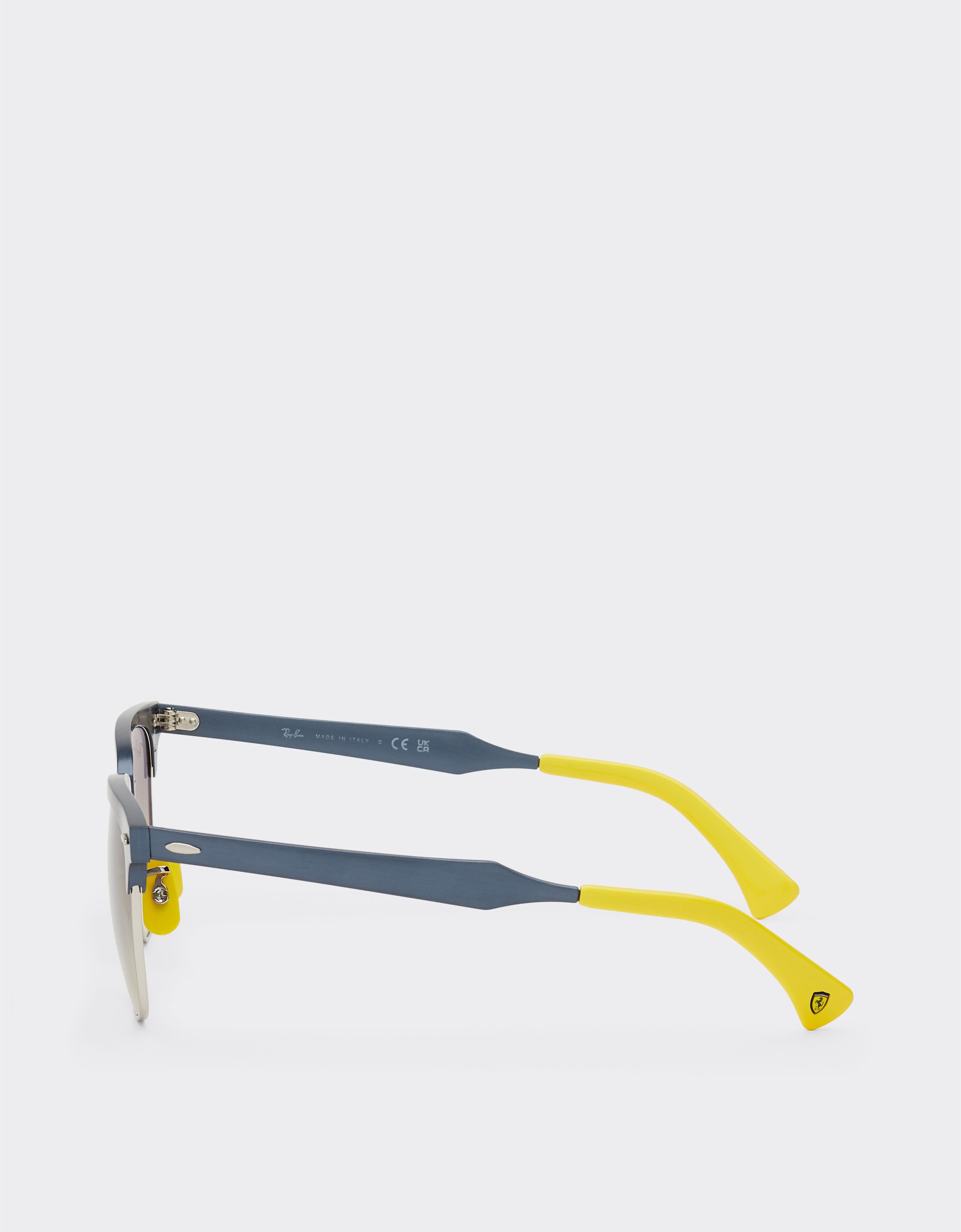 Ferrari Ray-Ban for Scuderia Ferrari RB3807M in blue metal with grey gradient lens Blu Scozia F1513f