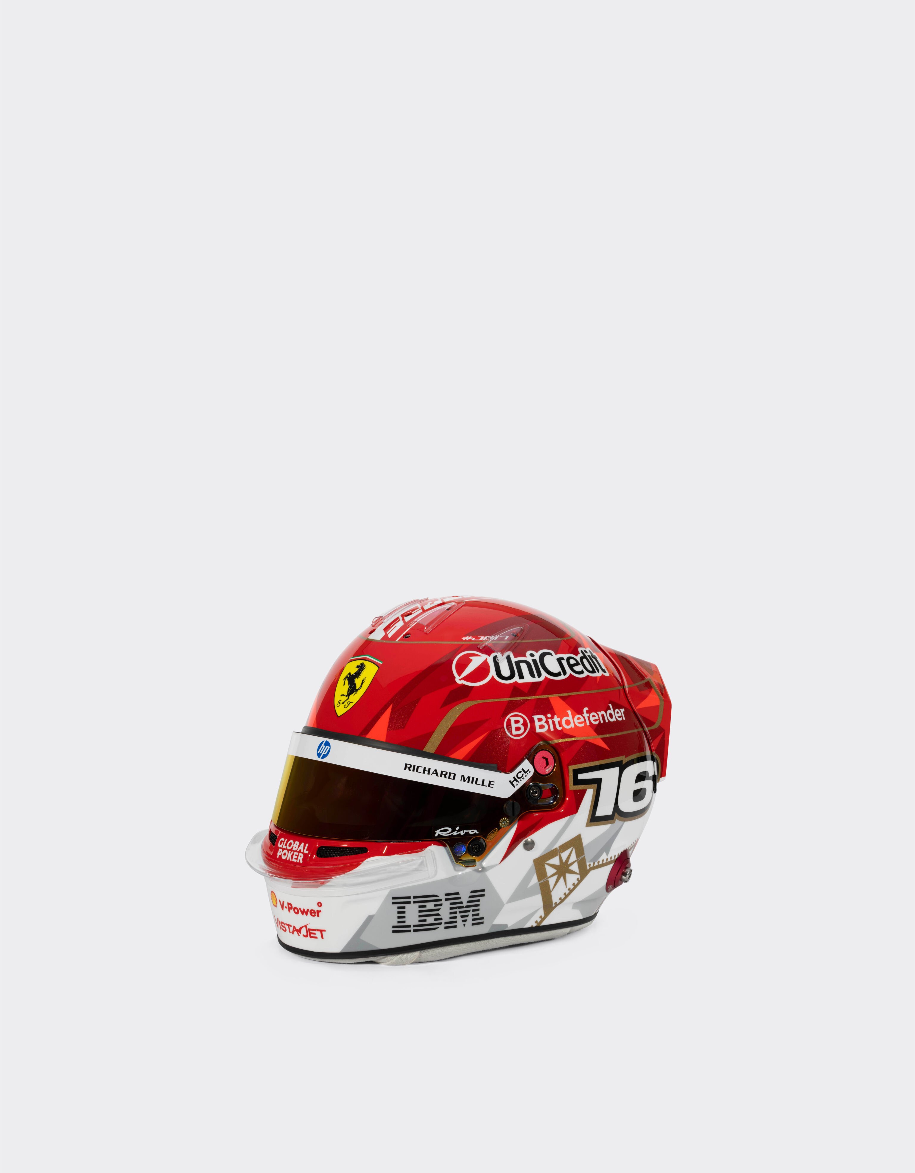 Ferrari Mini-casque Leclerc Las Vegas Special Edition 2025 à l'échelle 1:2 MULTICOLOUR LA07Kf