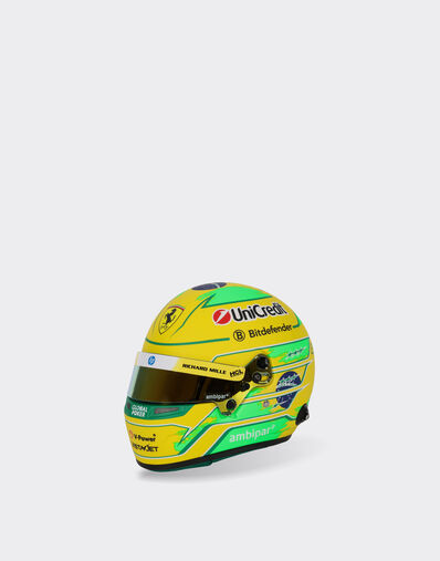 Ferrari Mini Helmet Hamilton Brazil Special Edition 2025 1:2 Scale Multicolore LA0DEf