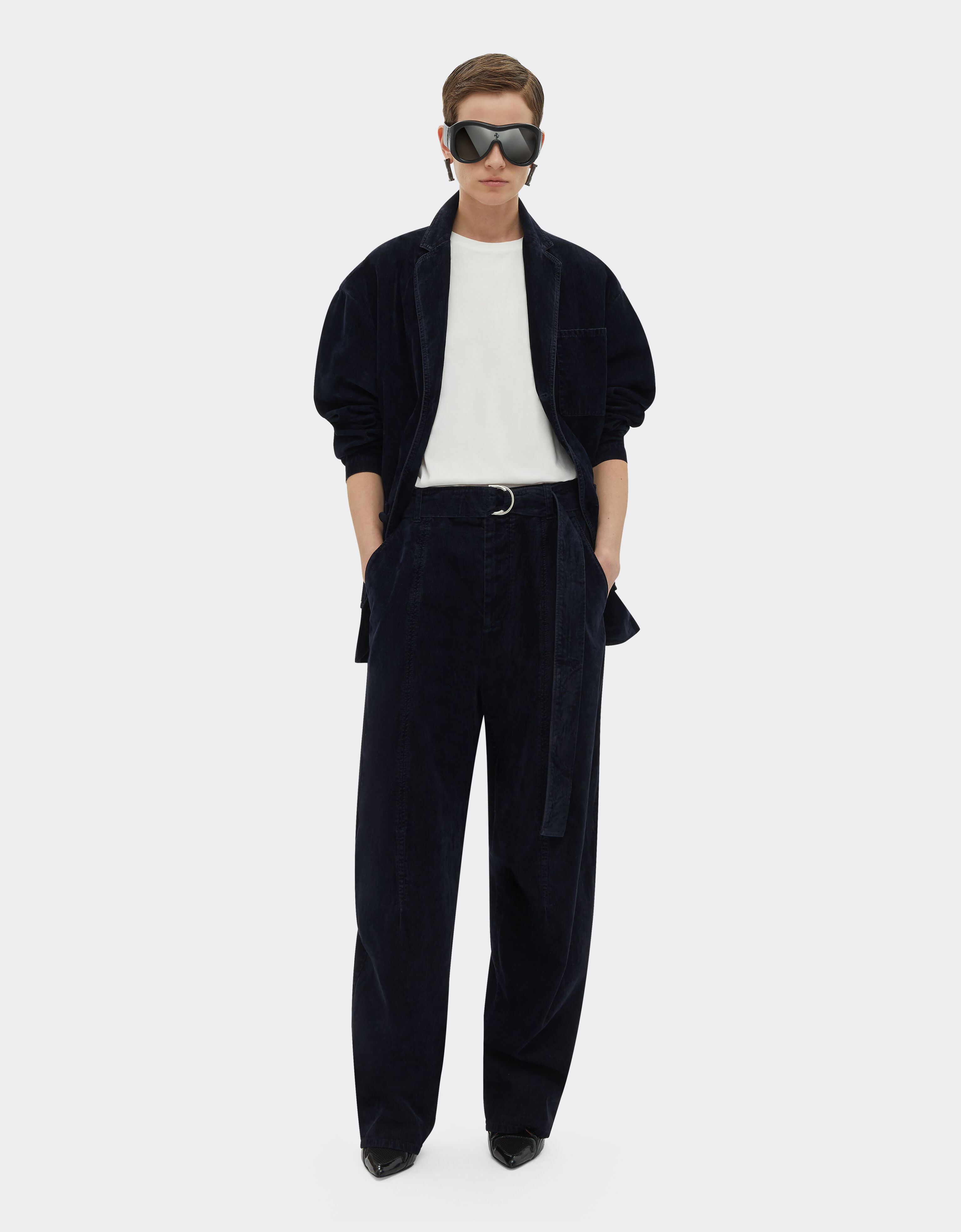 Ferrari flocked denim pants for women Ferrari Store