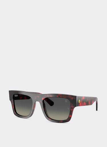 Ferrari Ray-Ban for Scuderia Ferrari RB2217M in havana red acetate with gradient grey lenses Racing red LA013f
