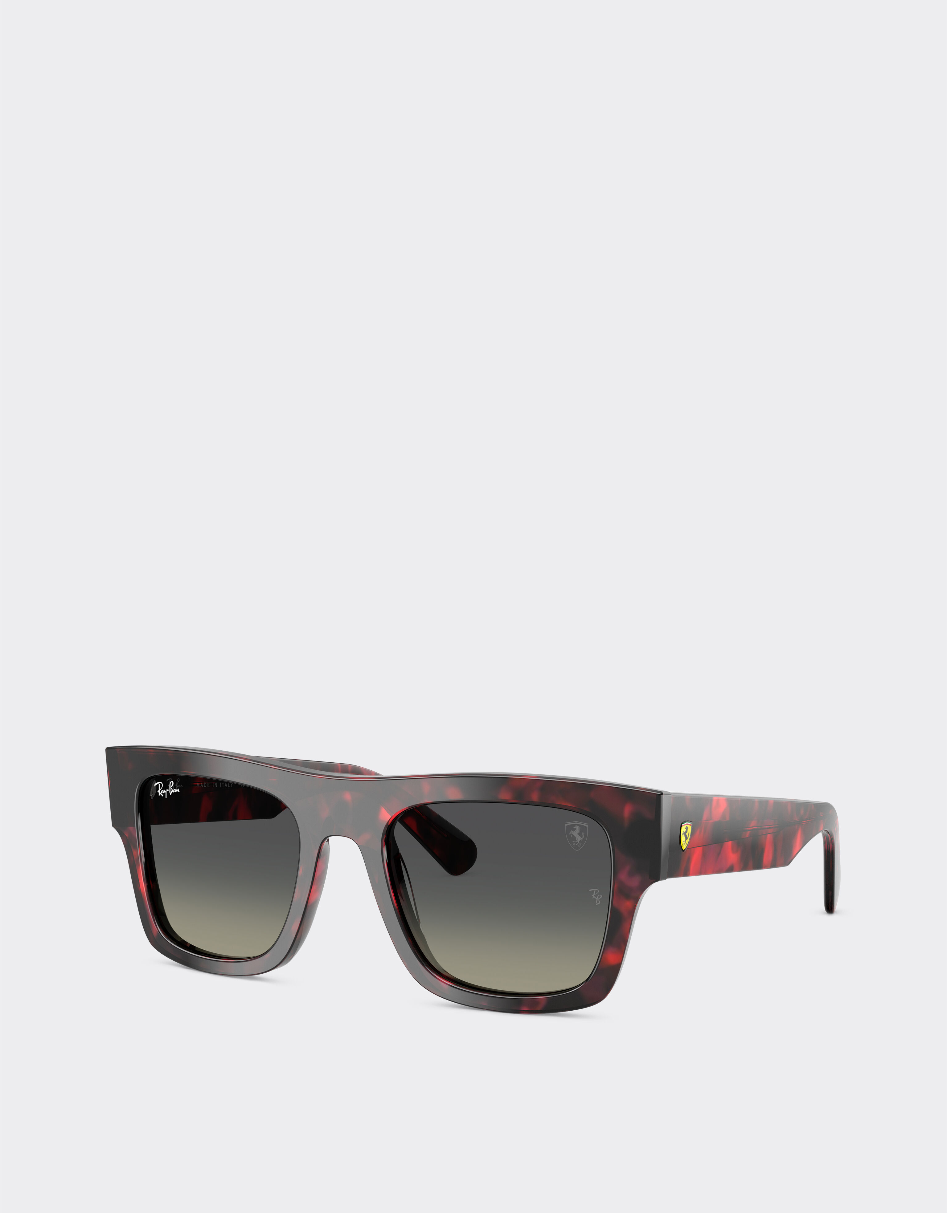 Ferrari Ray-Ban for Scuderia Ferrari RB2217M in havana red acetate with gradient grey lenses Racing red LA013f