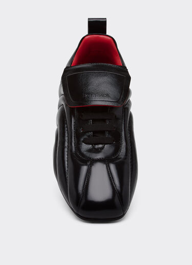 Ferrari Baskets en cuir à effet mouillé Noir 49403f