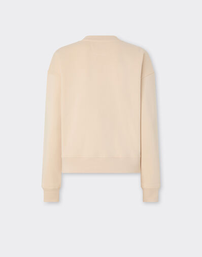 Ferrari Sweat-shirt en coton avec patch Ferrari Powder Pink 50826f