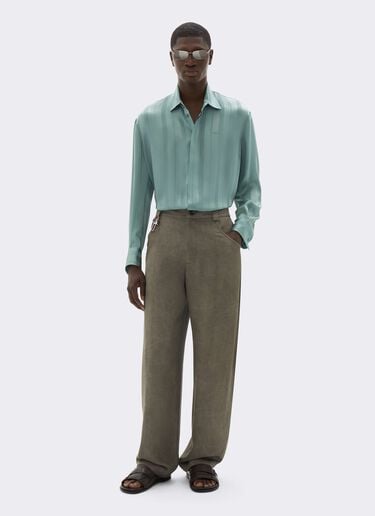 Peking Stripe Jacquard Shirt Ferrari Peking Stripe Jacquard Shirt Salvia CWMSH0021WAC0001f