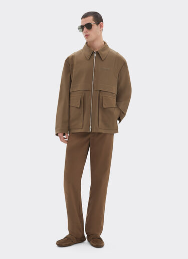 Technical cotton caban Ferrari Technical cotton caban Khaki Green 50988f