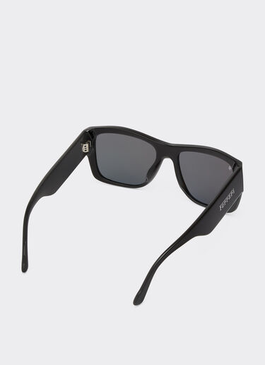 Ferrari Ferrari sunglasses in black acetate with grey polarised lenses Black F1256f