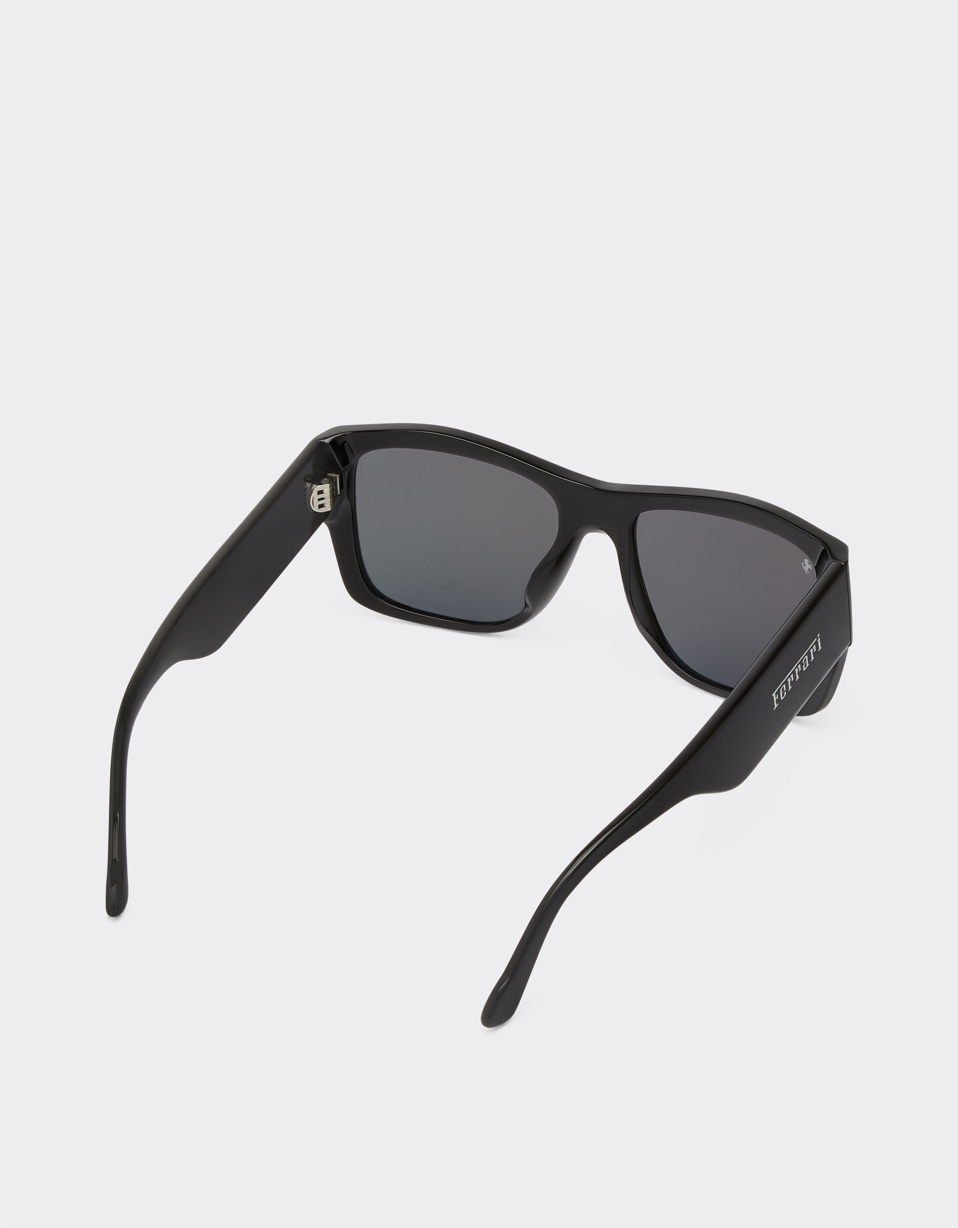 Ferrari Ferrari sunglasses in black acetate with grey polarised lenses Black F1256f