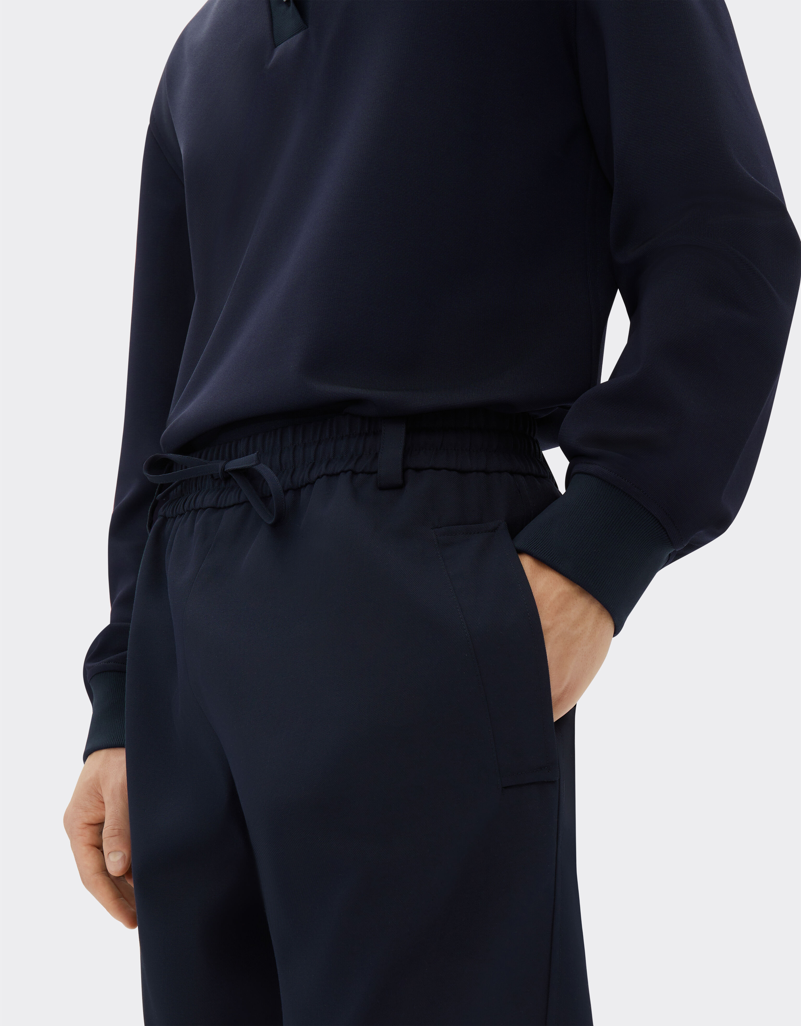 Ferrari Cargo trousers in recycled cotton-blend twill Navy 21863f