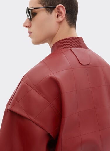 Rubberized nappa leather bomber jacket Ferrari Rubberized nappa leather bomber jacket Maison Red 51013f