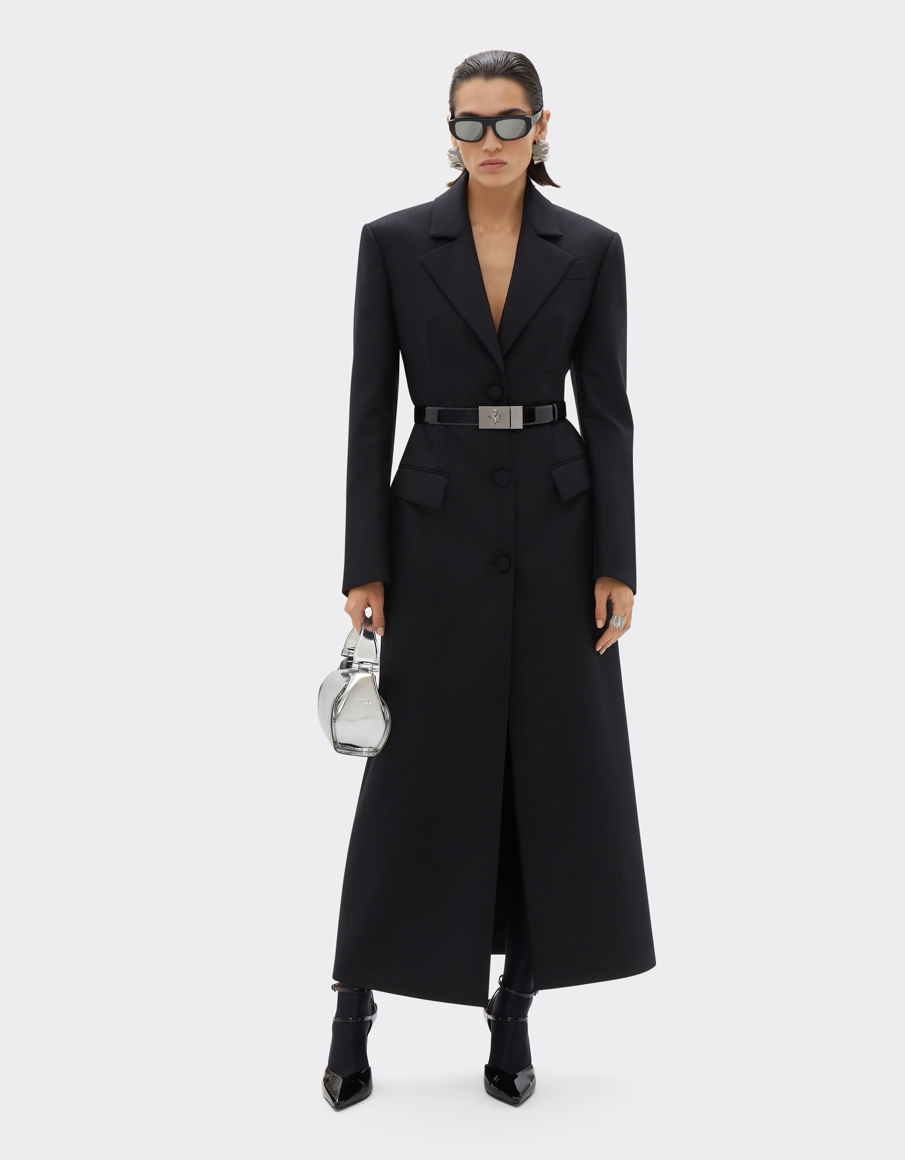 Ferrari Double wool coat Black 21626f