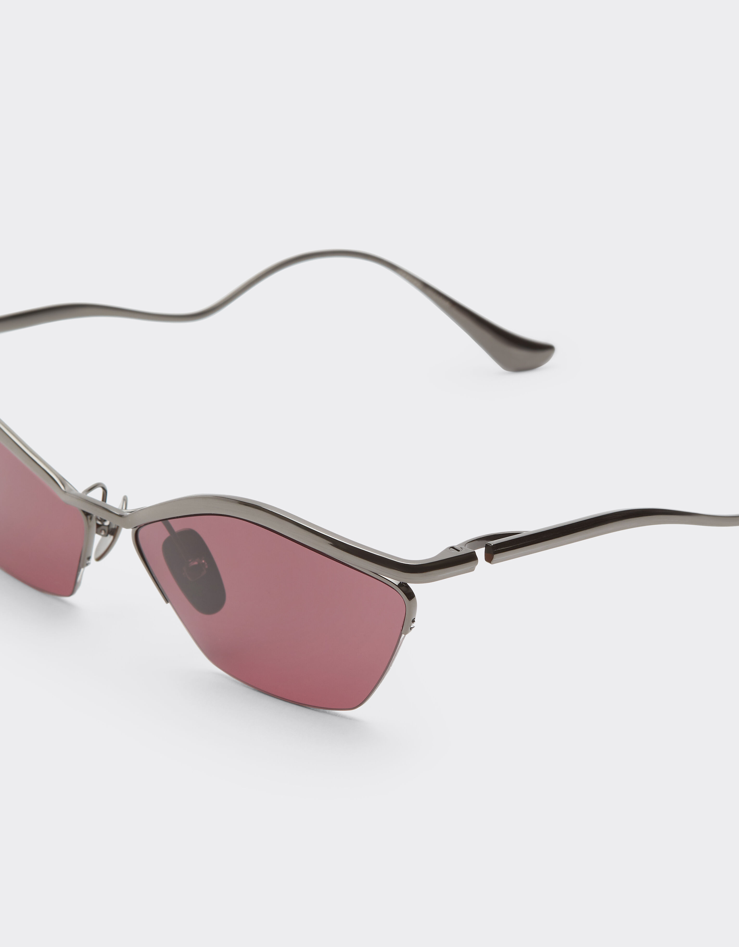 Ferrari Ferrari sunglasses in polished gunmetaltitanium with exclusive Contrast Pro™ lenses Gunmetal LA0L1f