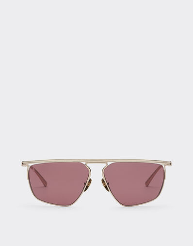 Ferrari Ferrari sunglasses in gold-tone titanium with exclusive Contrast Pro™ lenses Gold F1521f
