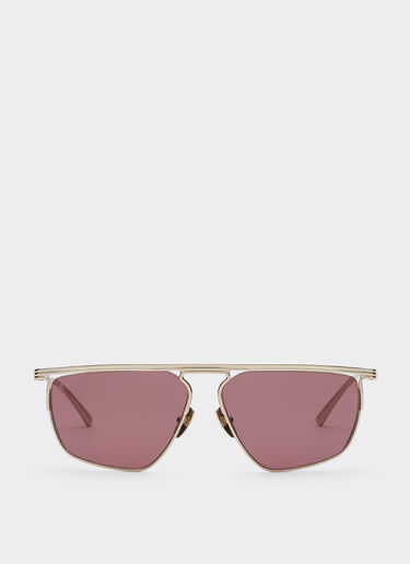 Ferrari Ferrari sunglasses in gold-tone titanium with exclusive Contrast Pro™ lenses Gold F1521f