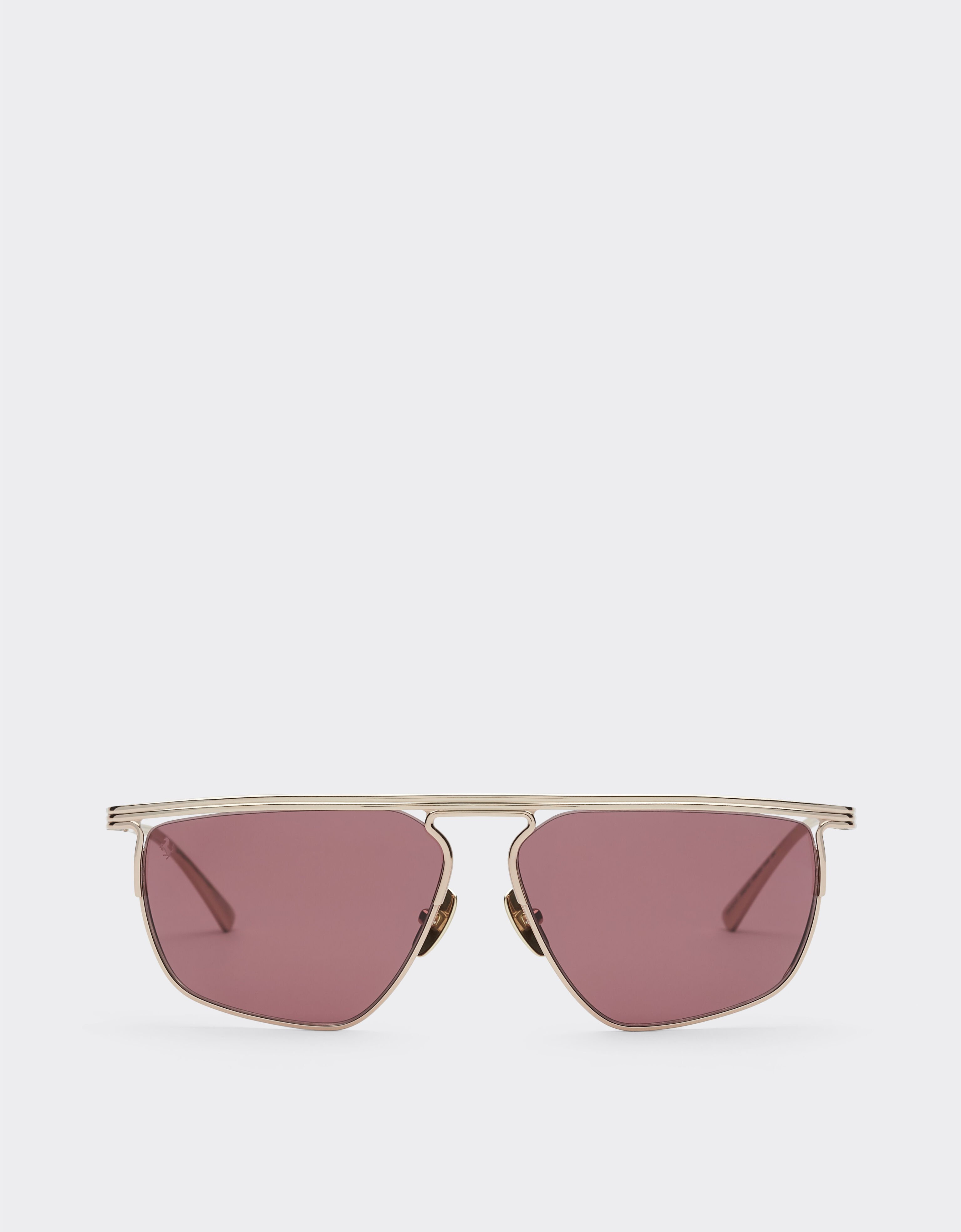 Ferrari Ferrari sunglasses in gold-tone titanium with exclusive Contrast Pro™ lenses Gold F1521f