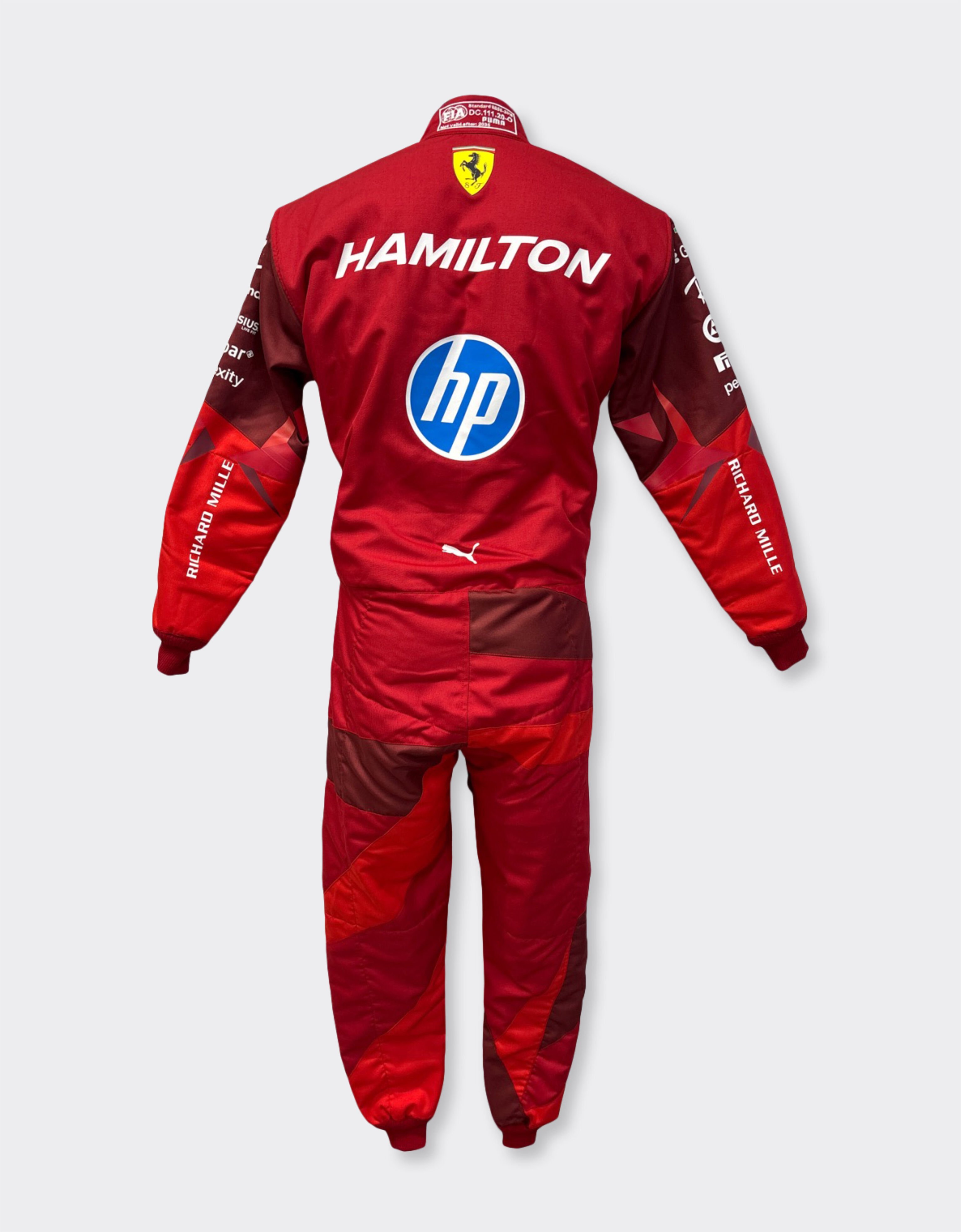 Lewis Hamilton Puma for Scuderia Ferrari HP Las Vegas 2025 race suit Ferrari Lewis Hamilton Puma for Scuderia Ferrari HP Las Vegas 2025 race suit Red LA0D5f