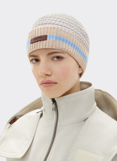Ferrari x Charles Leclerc 3D knit beanie Ferrari Ferrari x Charles Leclerc 3D knit beanie Ecru 22256f